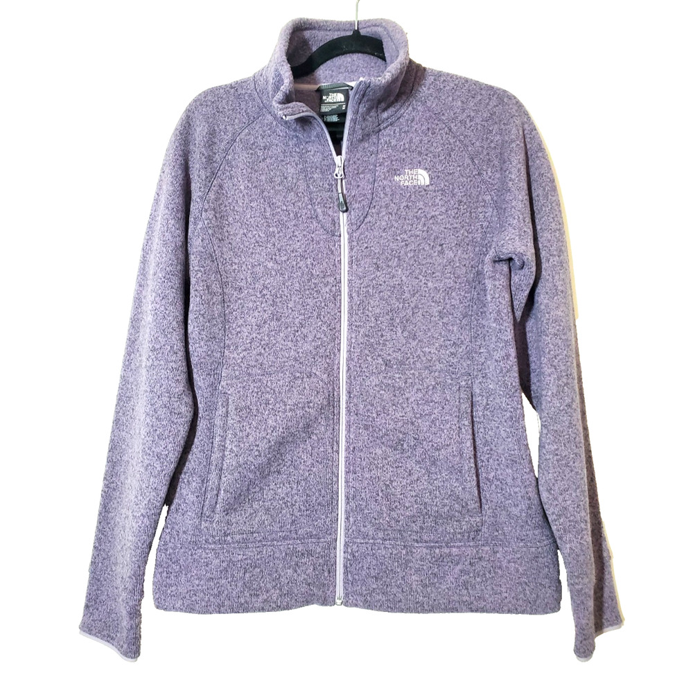 The North Face Womens‎ Medium Fleece Jacket Full Zip Hiking Purple Pockets C